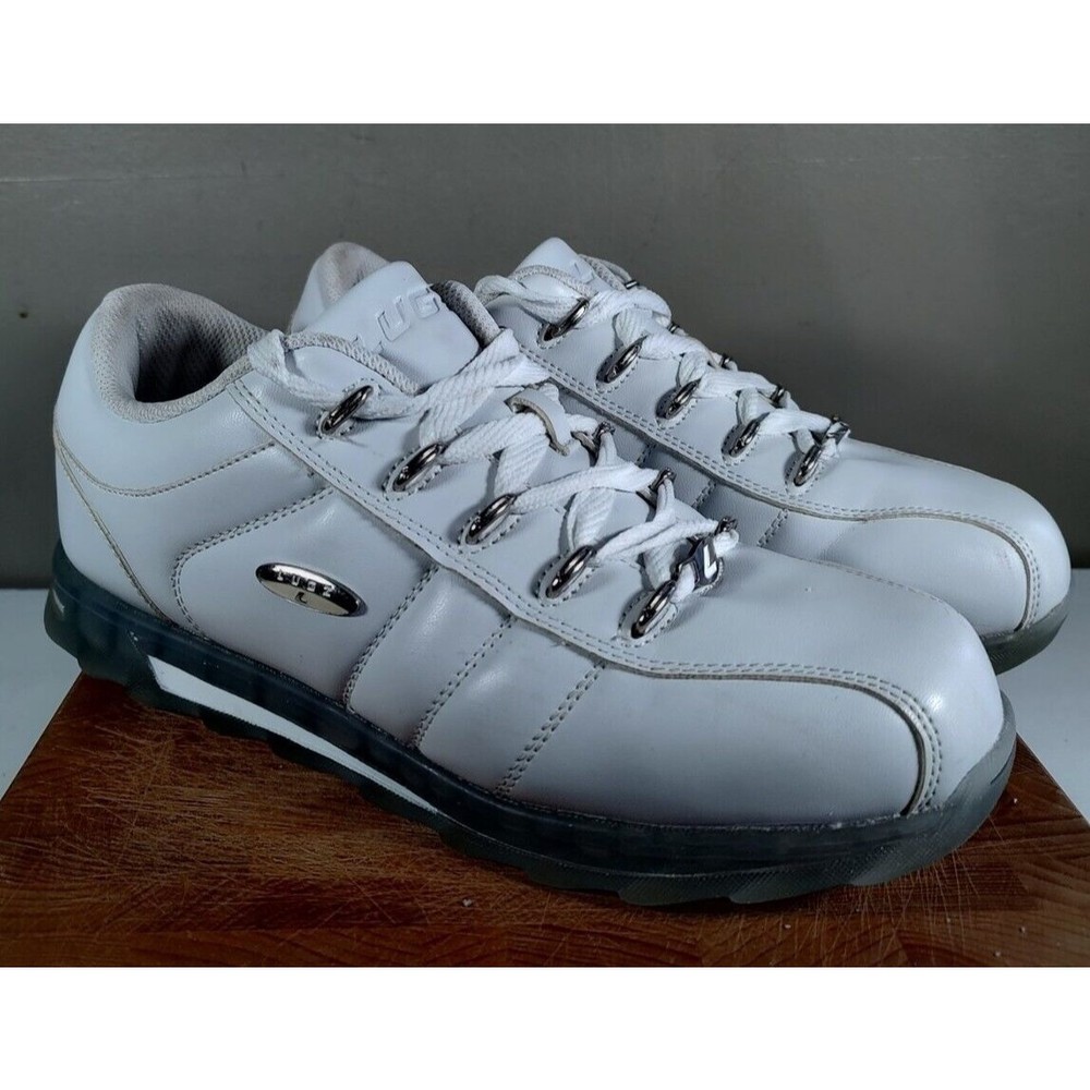 Lugz White/Clear Men’s Fashion Casual Shoes Lace Up Sneakers - Charger II Ice